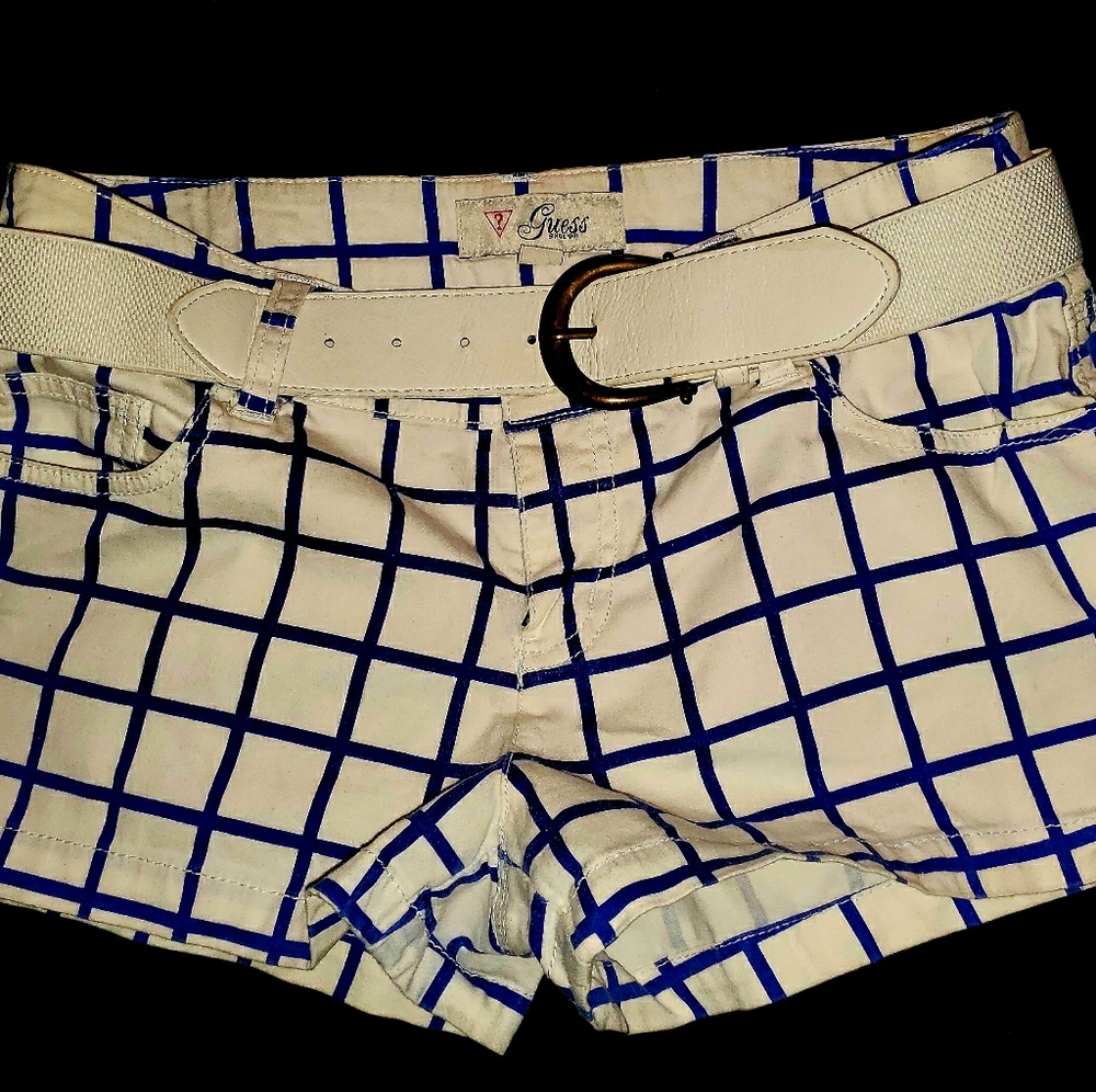 Guess Blue & White Shorts